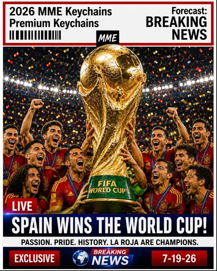 3969 Spain Wins The World Cup Breaking News Series | 8X10 Premium Print Alt Ver4