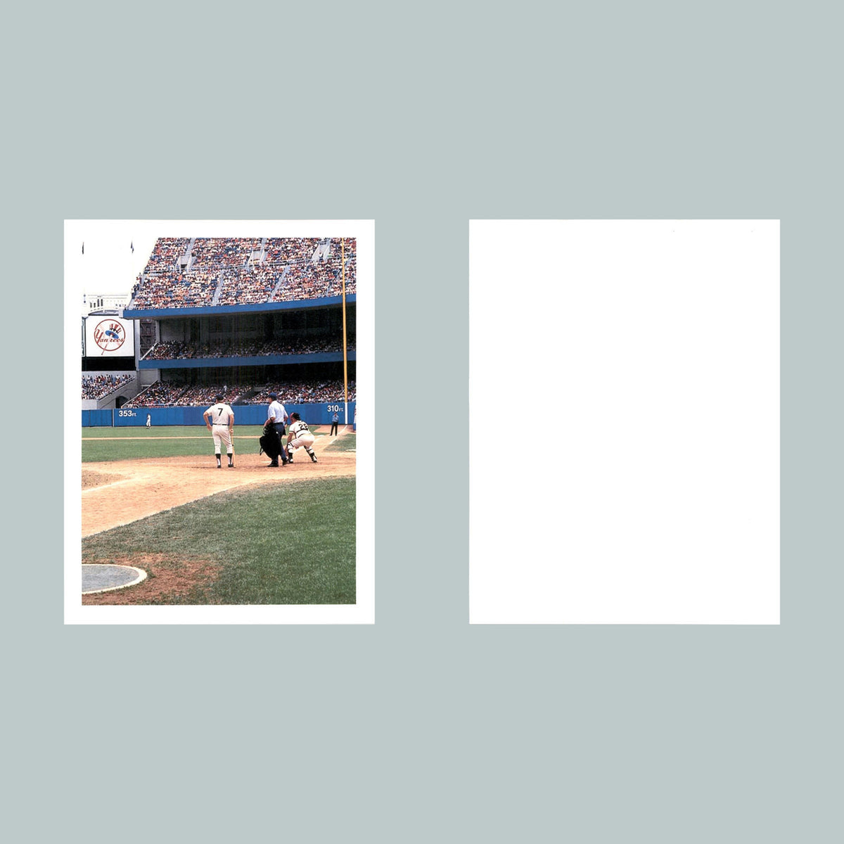 0341 P -8X10 Mickey Mantle Old Timers Day At Plate-V Glossy Photo BBL