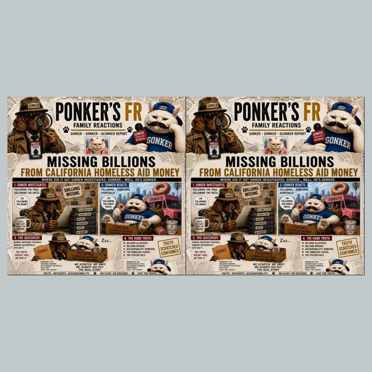 2856 Billions Missing Ponker's Family Reactions 8X10 Print