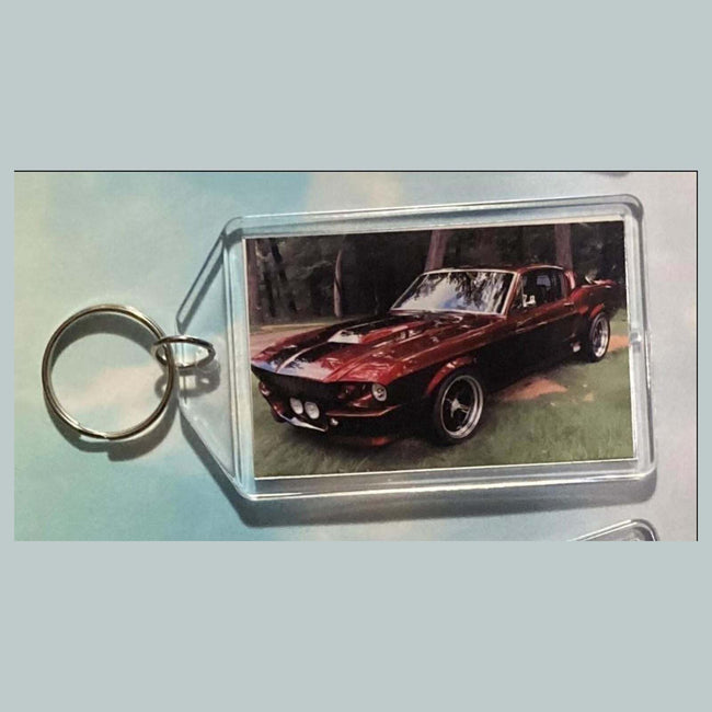 3559 1967 Ford Mustang Shelby GT500 Keychain |Vintage Automobile Photo Keychain MSC KYC