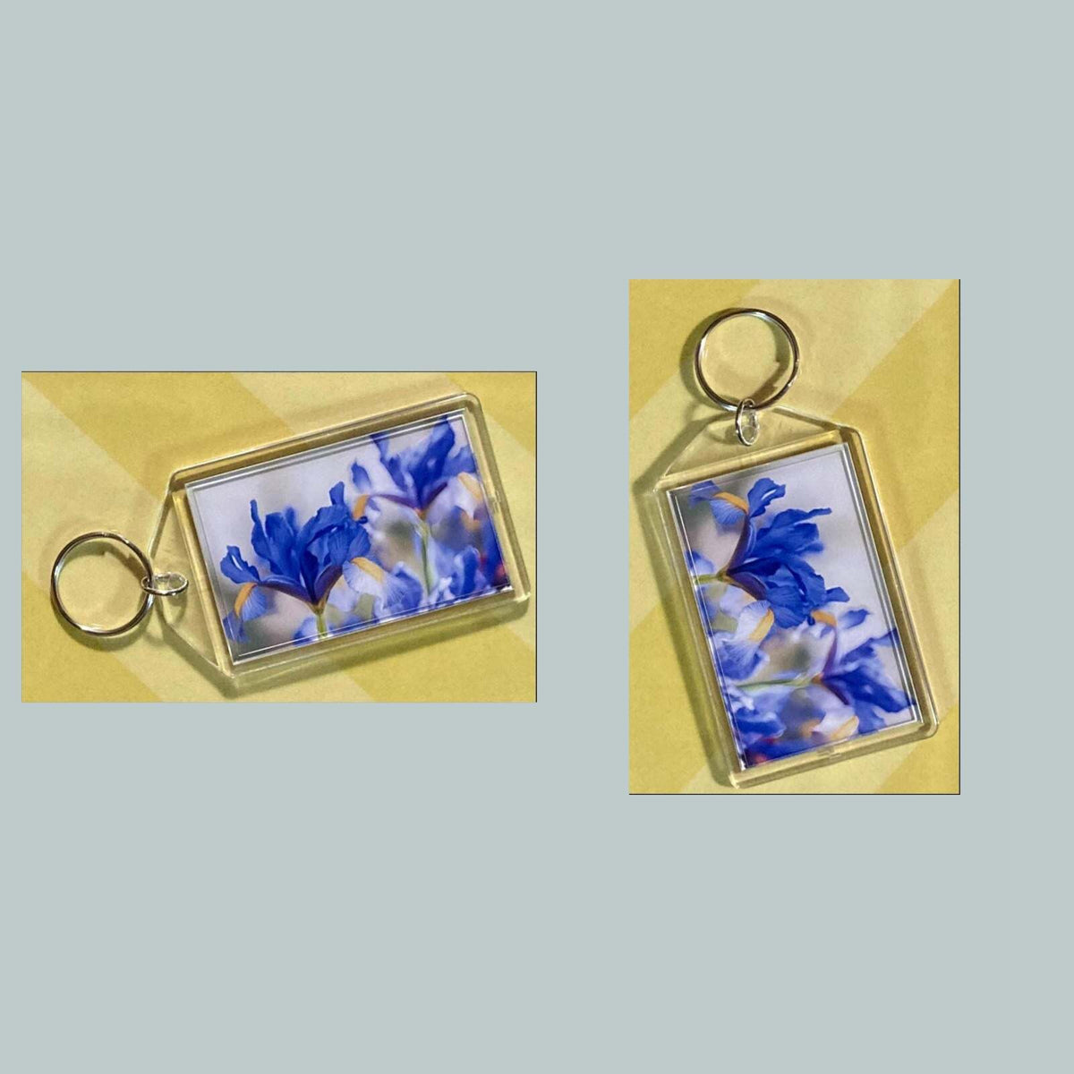 3677 Dutch Iris Acrylic Keychain | Floral Keychain | Flower Lover Gift