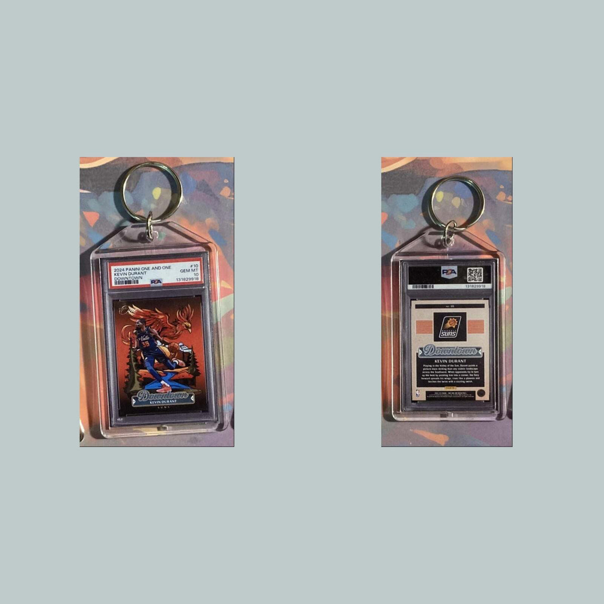3543 2024 Panini One And One Kevin Durant Downtown Custom Keychain A Great Gift