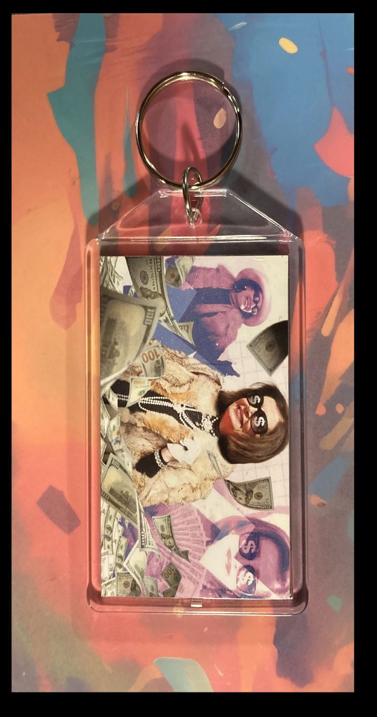 3346 Nancy Pelosi Beats Experts at Stocks! - Custom Keychain - A Great Gift