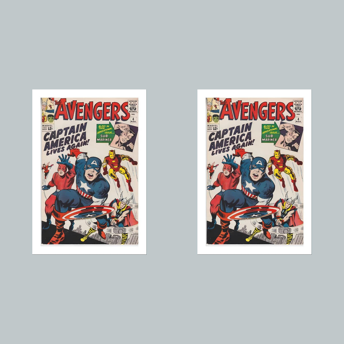1830 The Avengers 8x10 Glossy Photo Comic Book Cover Fast-Secure Shipping