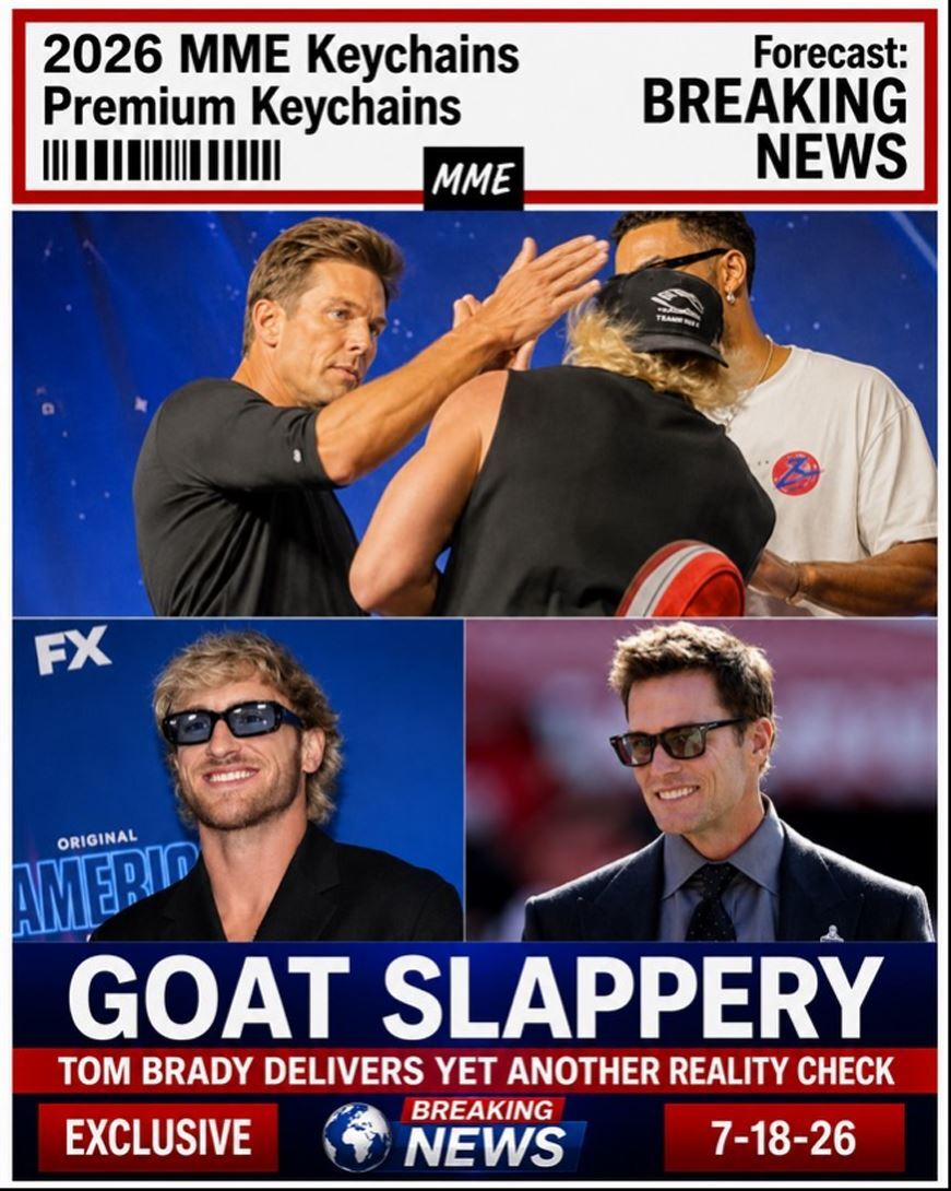 3959 Tom Brady 8X10 Print Breaking News! Slaps Logan Paul Alt Version 5