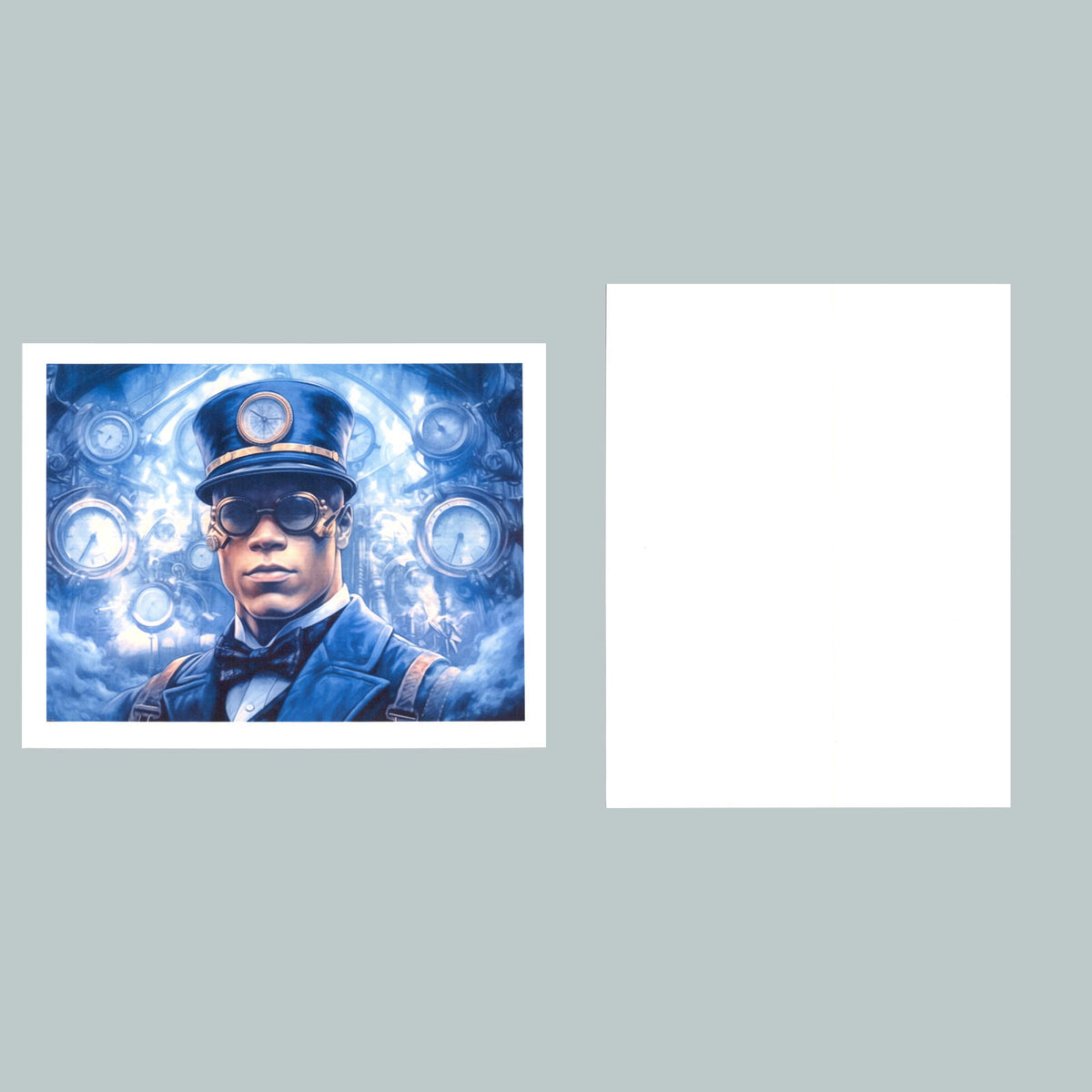 0091 P -8X10 Aaron Judge Steampunk Blue Clocks Glossy Photo Fast Shipping BBL