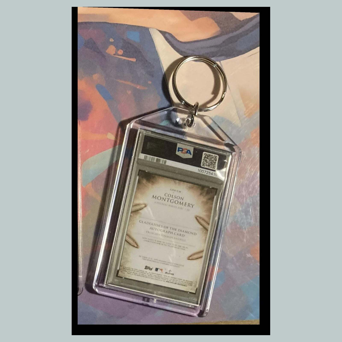 3504 Colson Montgomery 2024 Chrome Gladiators/Diamond Auto Custom Made Keychain