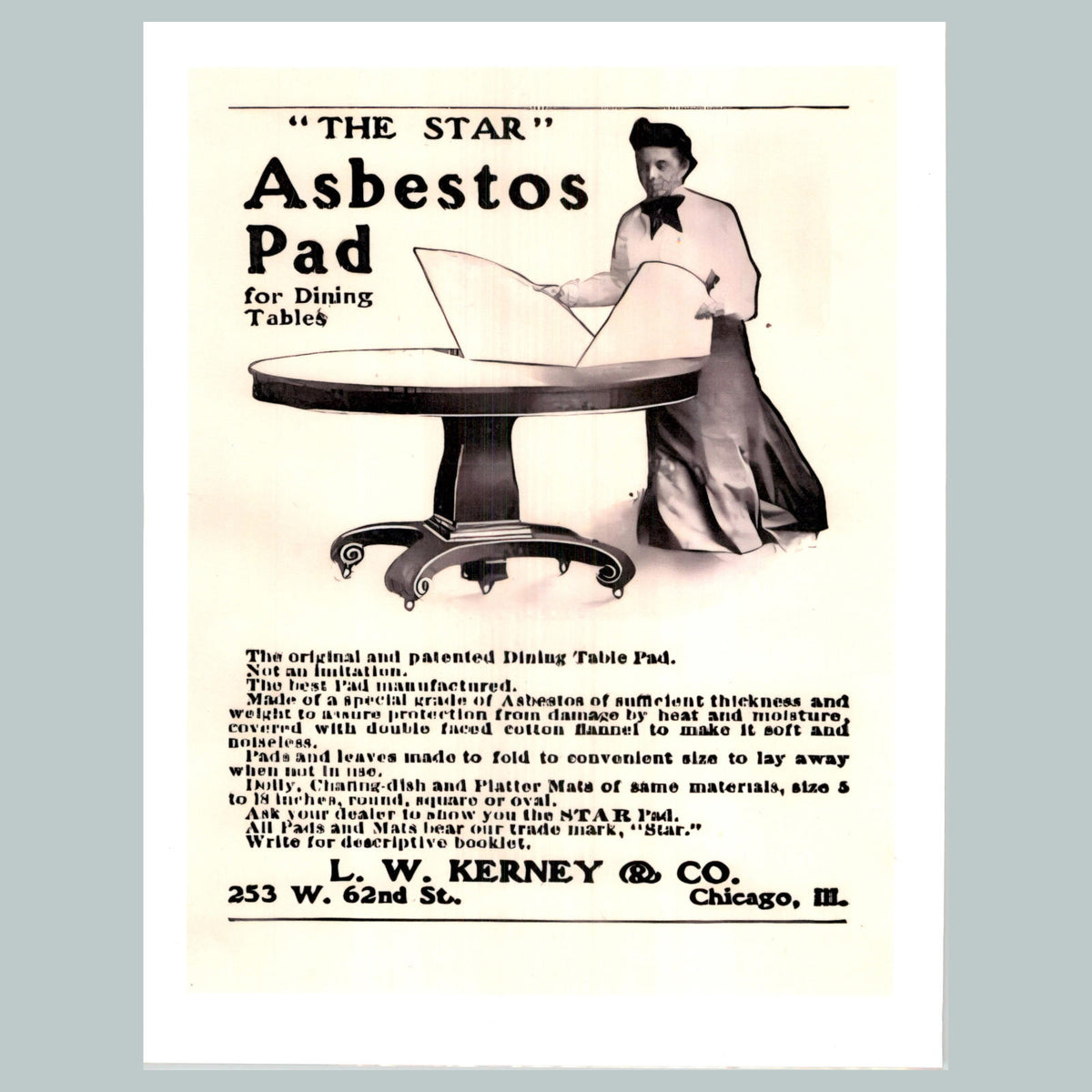 0094 P -8X10 Asbestos Pad Just What I Need For My Mother In Law Glossy Photo