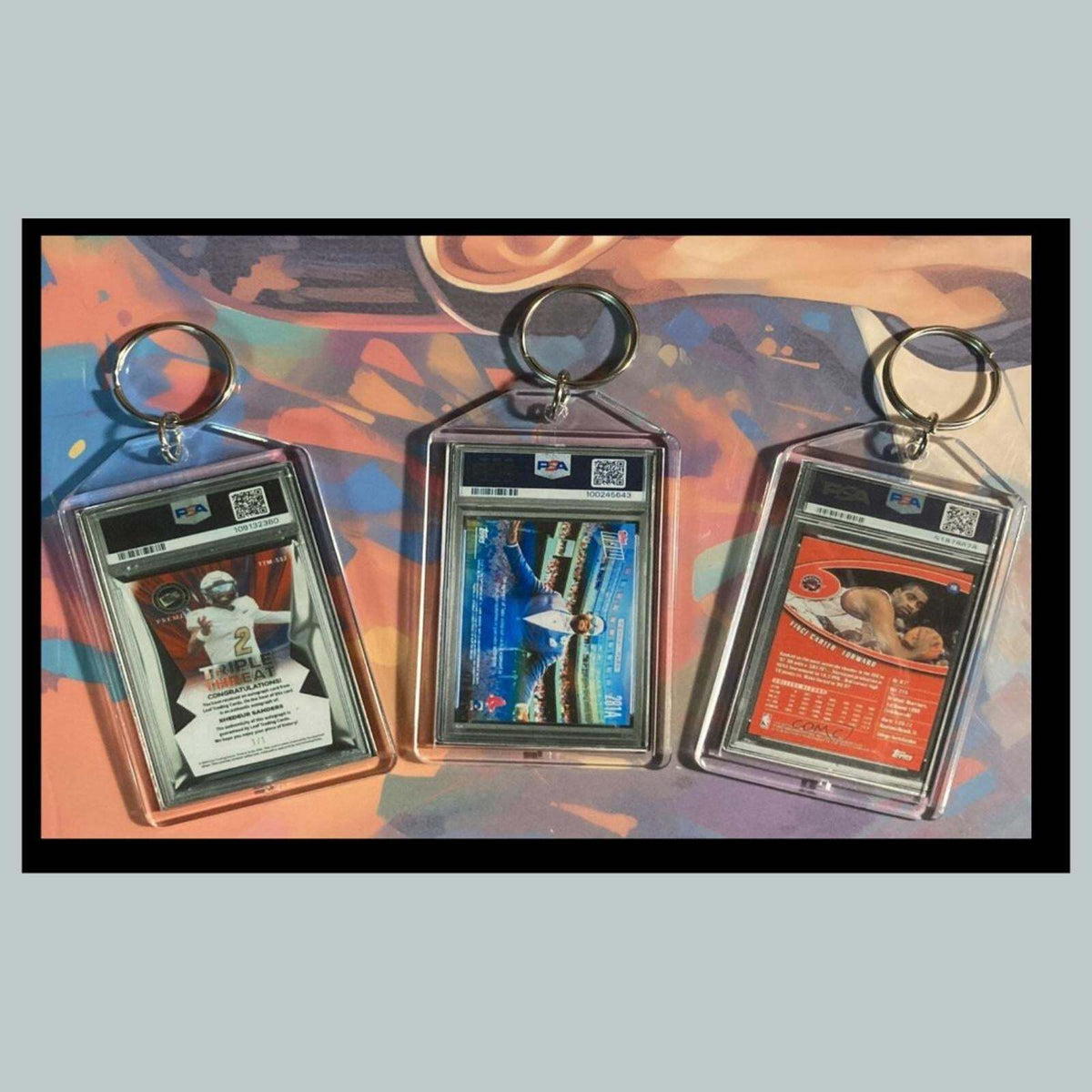 3417B Sanders/Ortiz/Carter 3 Pack Multi Sport Bundle - 3 Diff Novelty Keychains