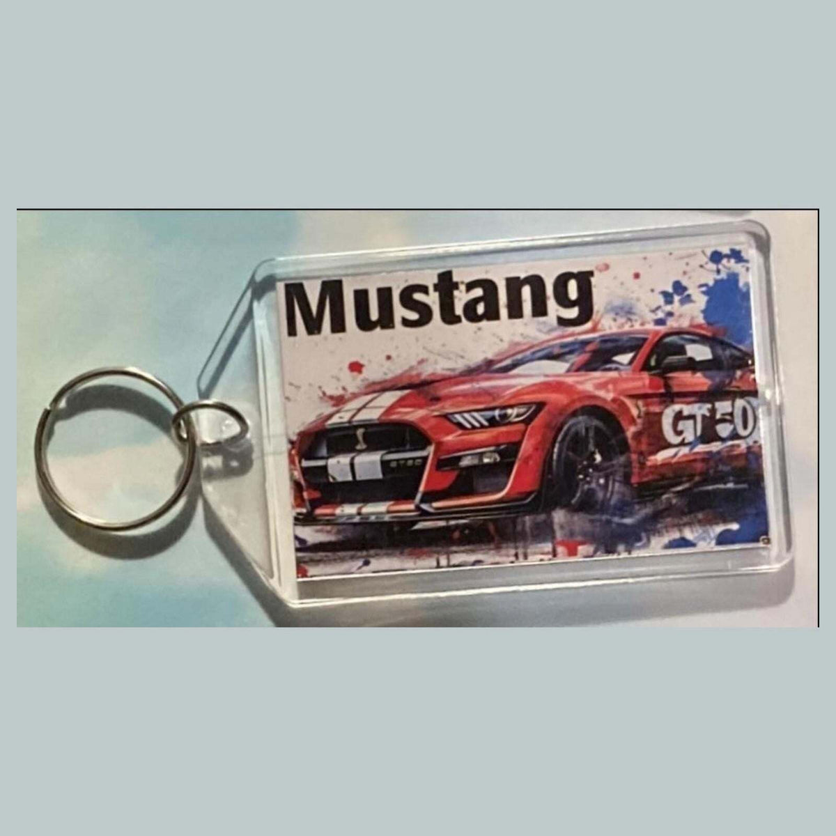 3556 2020 Ford Mustang Shelby GT500 Keychain |Vintage Automobile Photo Keychain MSC KYC