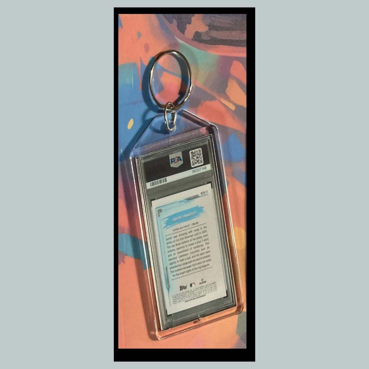 3432 Junior Caminero 2024 Bowman Chrome My 1st Bowman SuperFractor Keychain