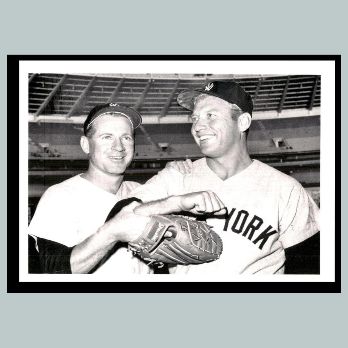 0064 P -8X10 Mickey Mantle and Whitey Ford Glossy Photo Fast Shipping BBL