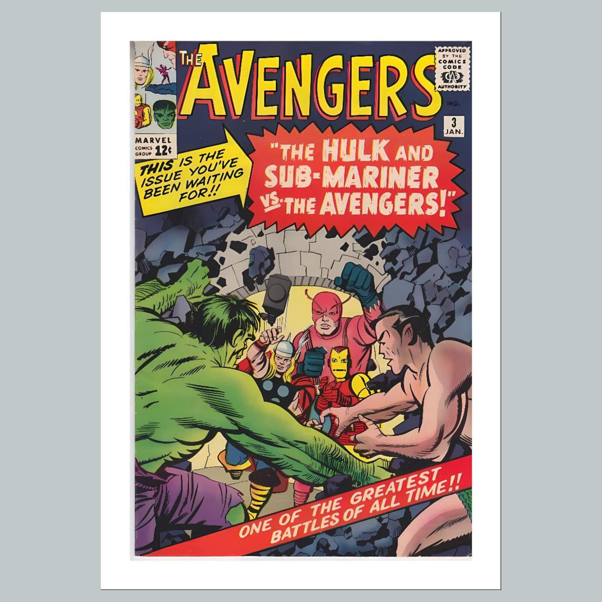 1838 The Avengers 8x10 Glossy Photo Comic Book Cover Fast-Secure Shipping