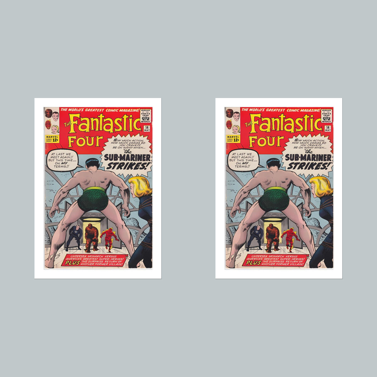 1954 Fantastic Four 8x10 Glossy Photo Comic Book Cover Fast-Secure Shipping