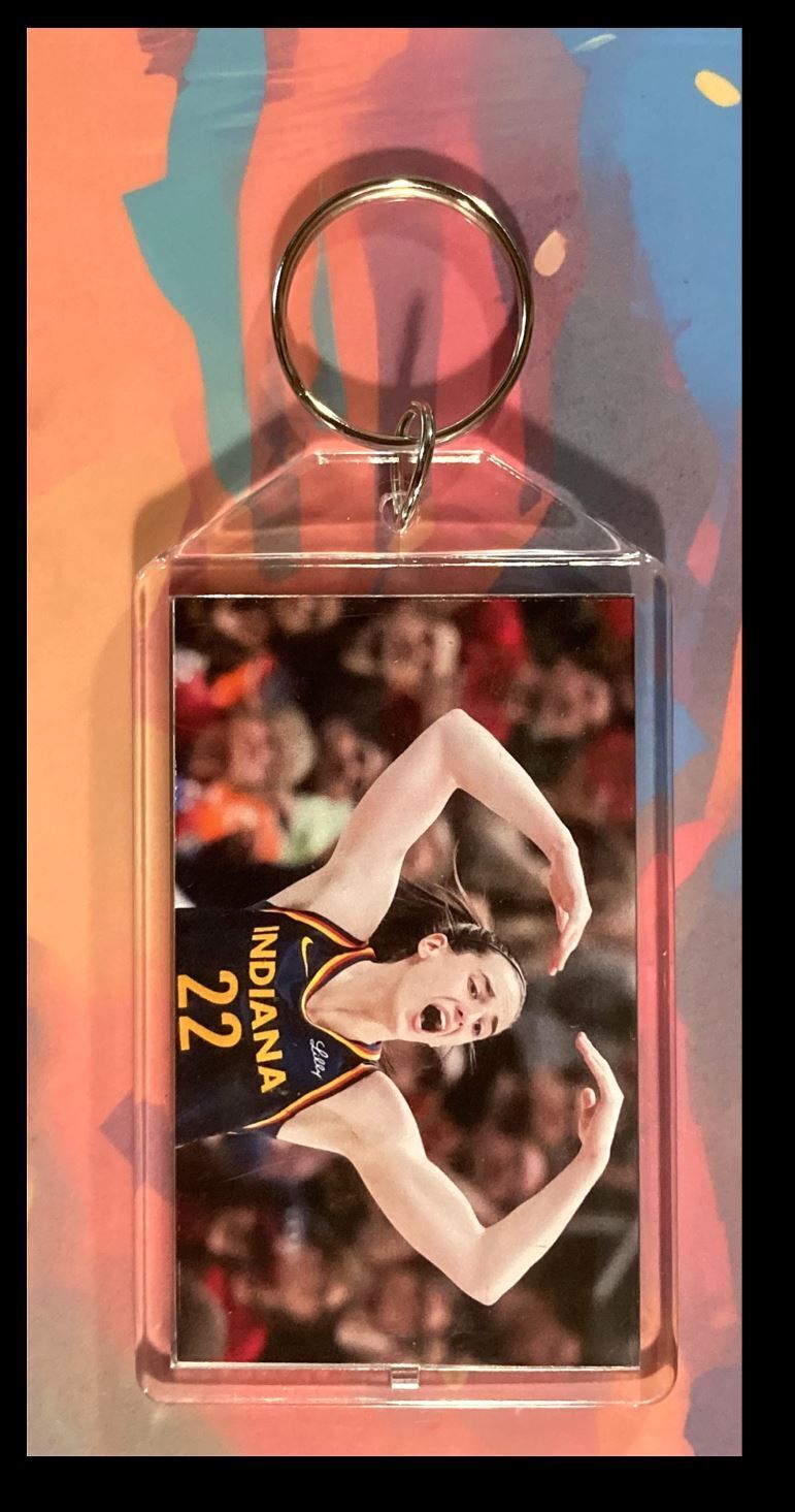 3325 Caitlin Clark Custom Hand Made Keychain - Makes A Great Gift