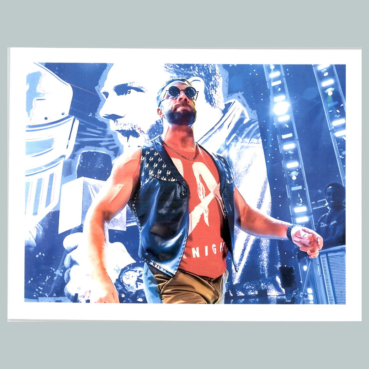 0084P 8X10 LA Knight Going to Ring Glossy Photo Fast-Secure Ship