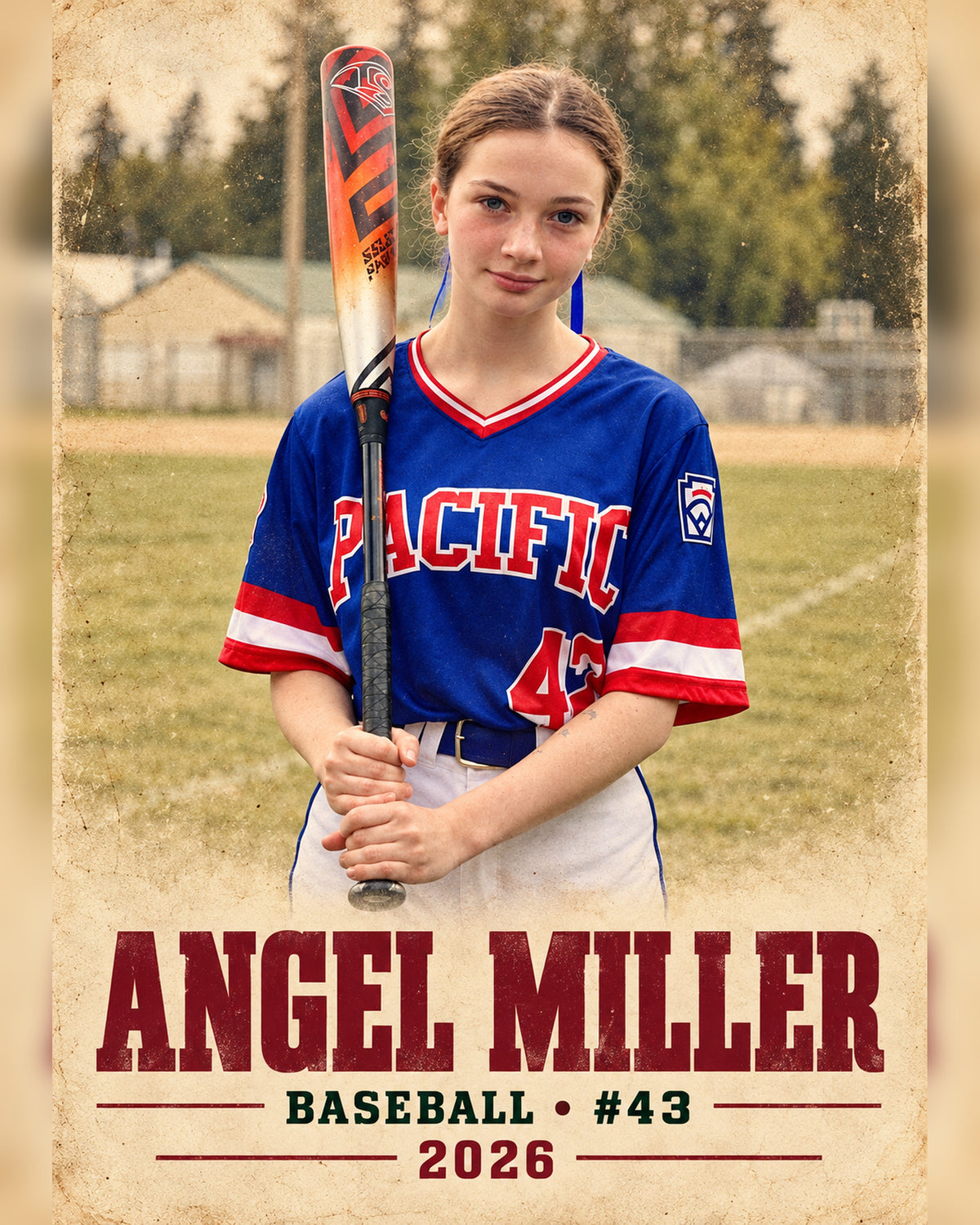Personalized 8x10 print Design 3 sample
