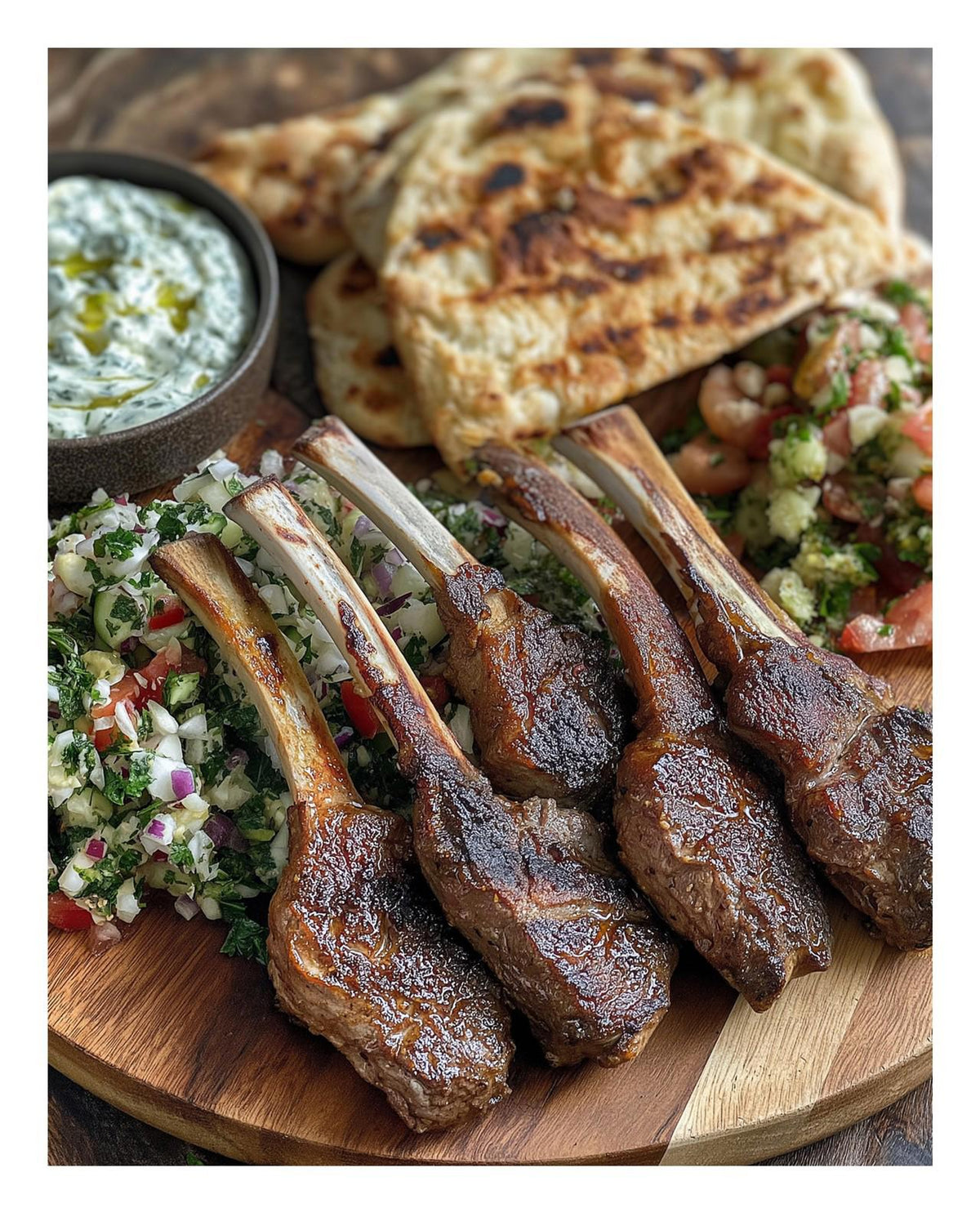 0572 P-8X10 Lamb Chops Glossy Photo MS