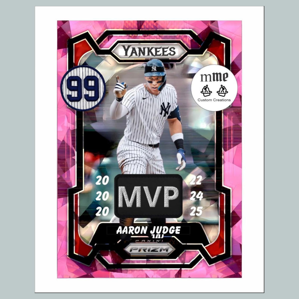 1128 P Aaron Judge Pink Ice Mockup 8x10 Glossy Photo - Fast-Secure Shipping BBL