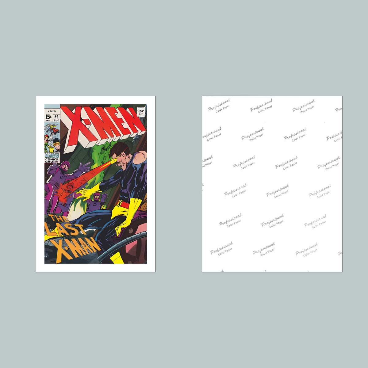 1600 X-Men August 1969 8x10 Glossy Photo Comic Book Cover