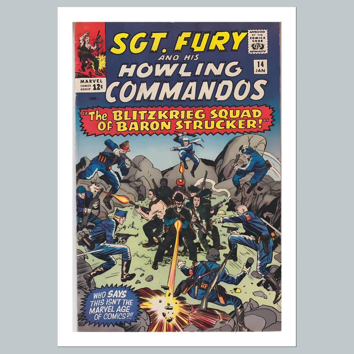 2389 Sgt Fury 8x10 Glossy Photo Comic Book Cover Fast-Secure Shipping