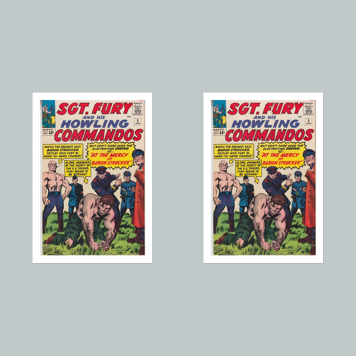 2380 Sgt Fury 8x10 Glossy Photo Comic Book Cover Fast-Secure Shipping