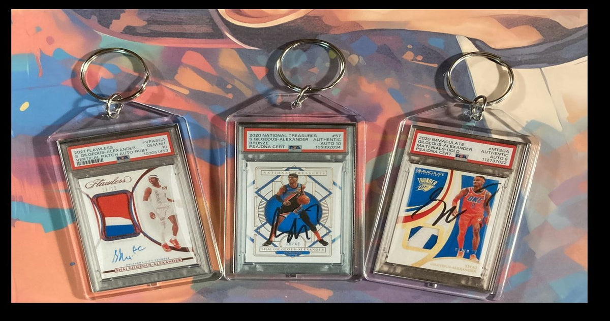 3145B Shai Gilgeous-Alexander 3 Pack Bundle 3 Different Custom Novelty Keychains