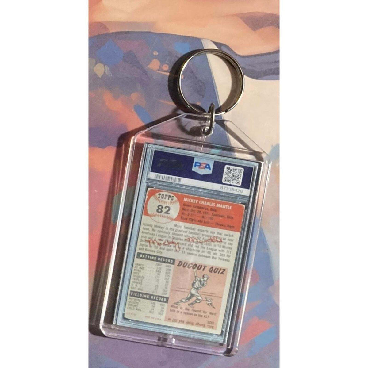 3195 Mickey Mantle 1953 Auto Custom Hand Made Novelty Keychain A Great Gift