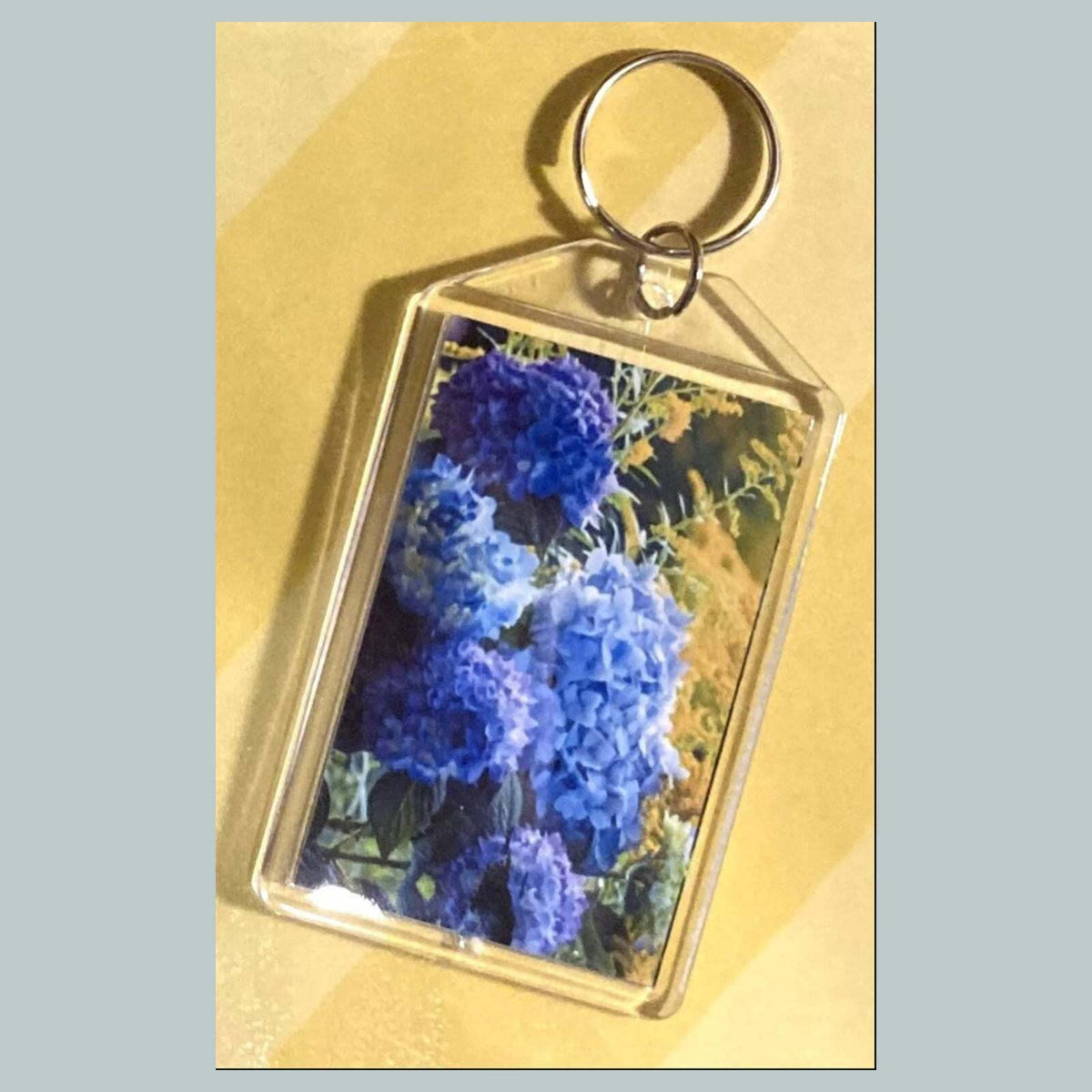 3704 Hydrangea Acrylic Keychain | Floral Keychain | Flower Lover Gift