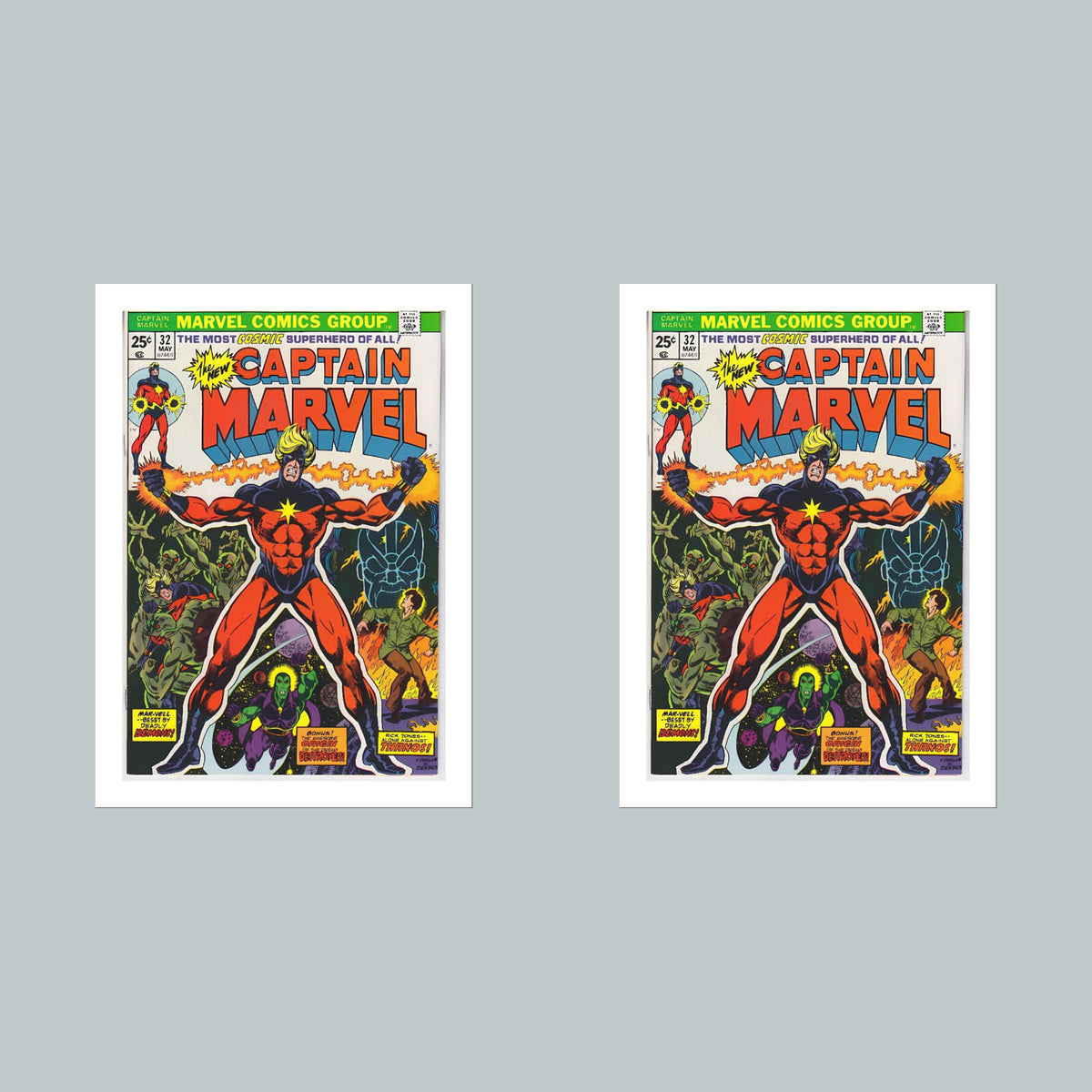 1906 Captain Marvel 8x10 Glossy Photo Comic Book Cover Fast-Secure Shipping