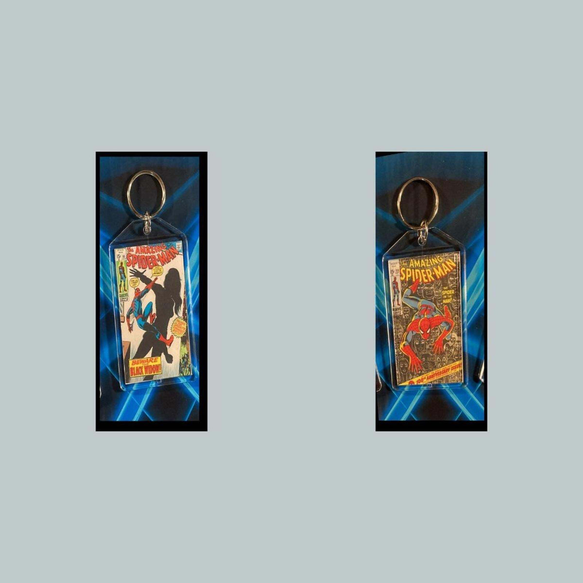 3400 Spider Man July 1970 Classic Black Widow Custom Novelty Keychain