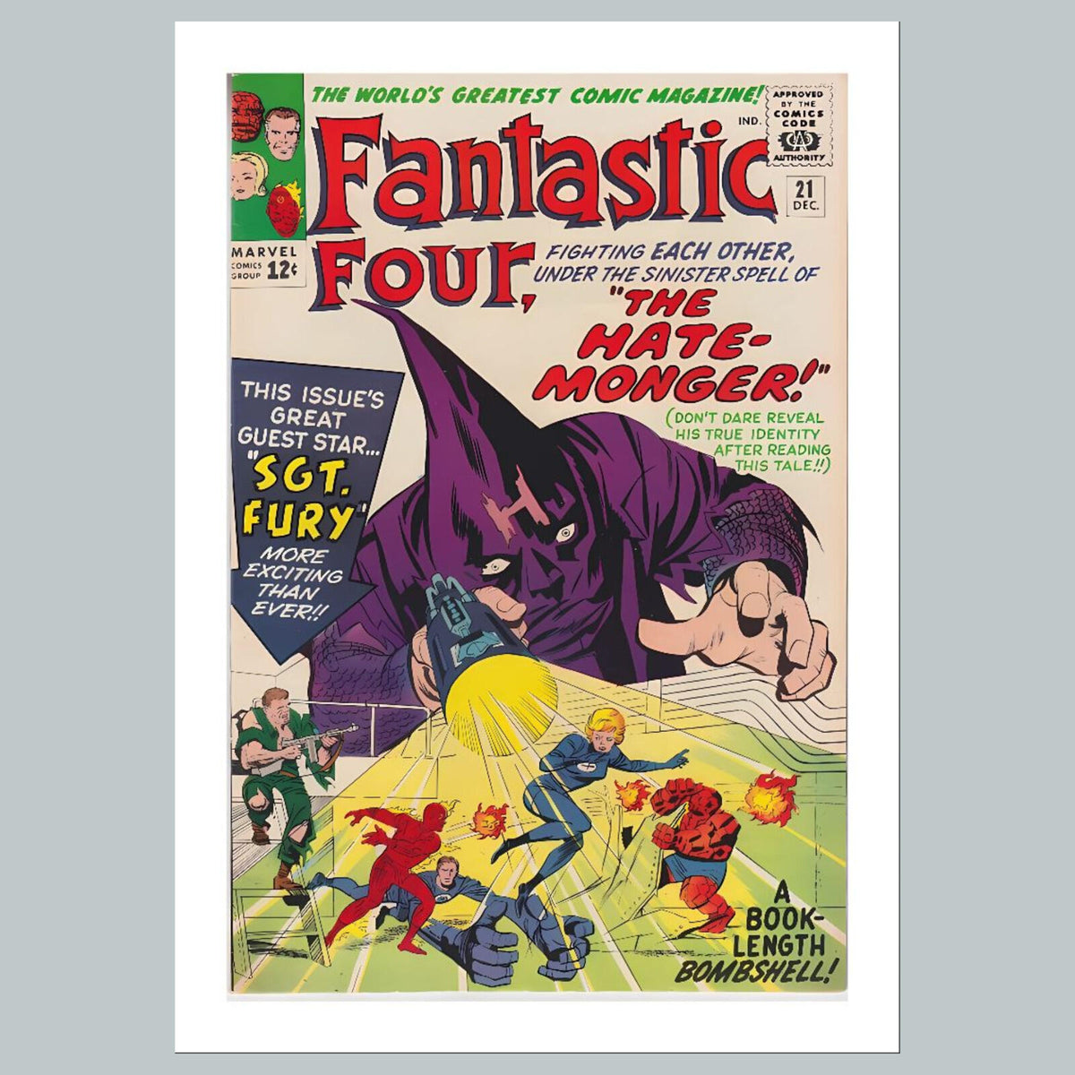 1947 Fantastic Four 8x10 Glossy Photo Comic Book Cover Fast-Secure Shipping