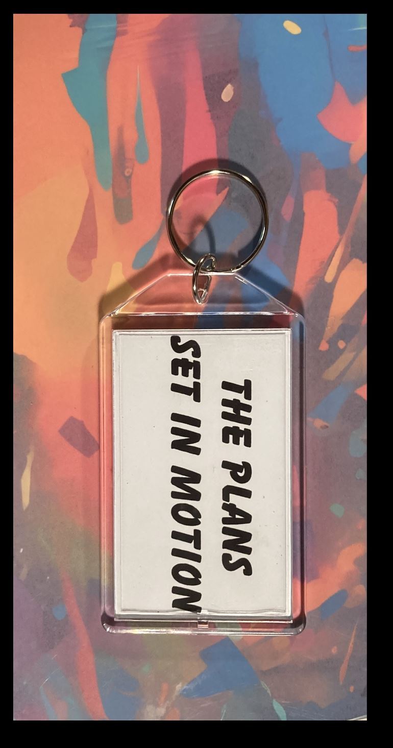 3348 Trump The Plans Set In Motion Custom Hand Made Keychain-Makes A Great Gift