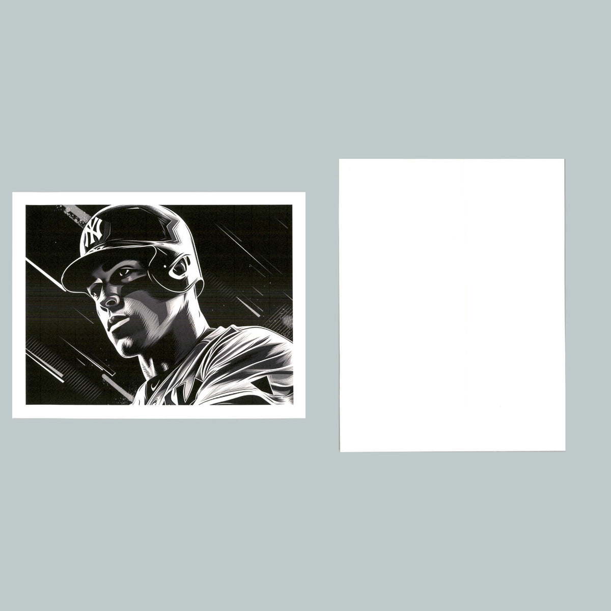 0152 P -8X10 Aaron Judge Black and White Glossy Photo Fast-Secure Shipping BBL