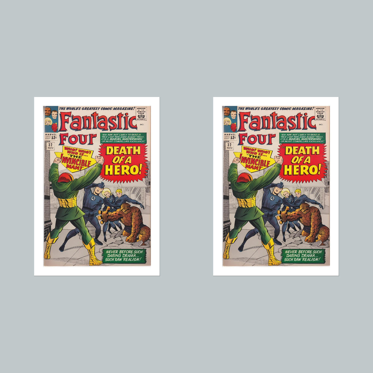 1956 Fantastic Four 8x10 Glossy Photo Comic Book Cover Fast-Secure Shipping