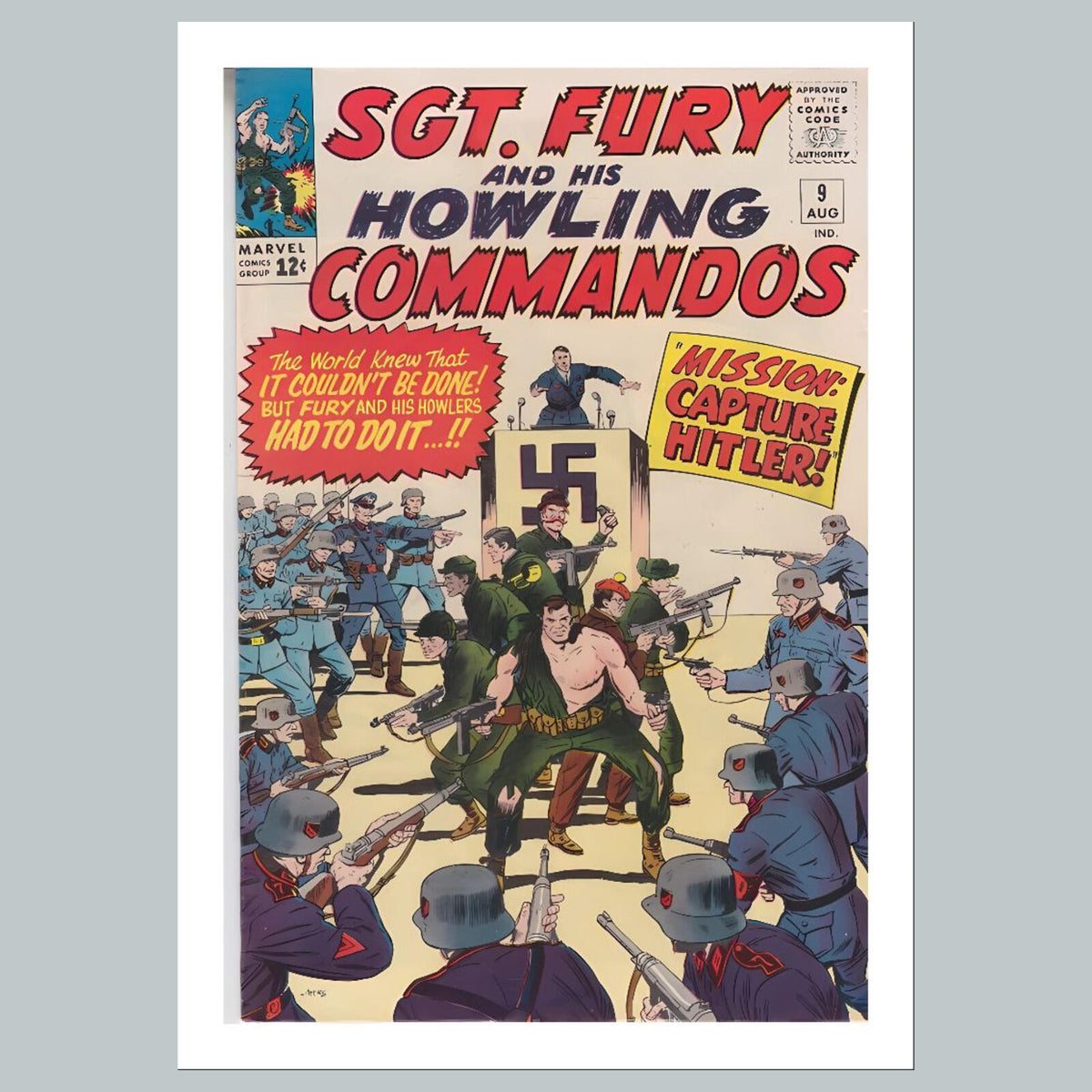 2377 Sgt Fury 8x10 Glossy Photo Comic Book Cover Fast-Secure Shipping