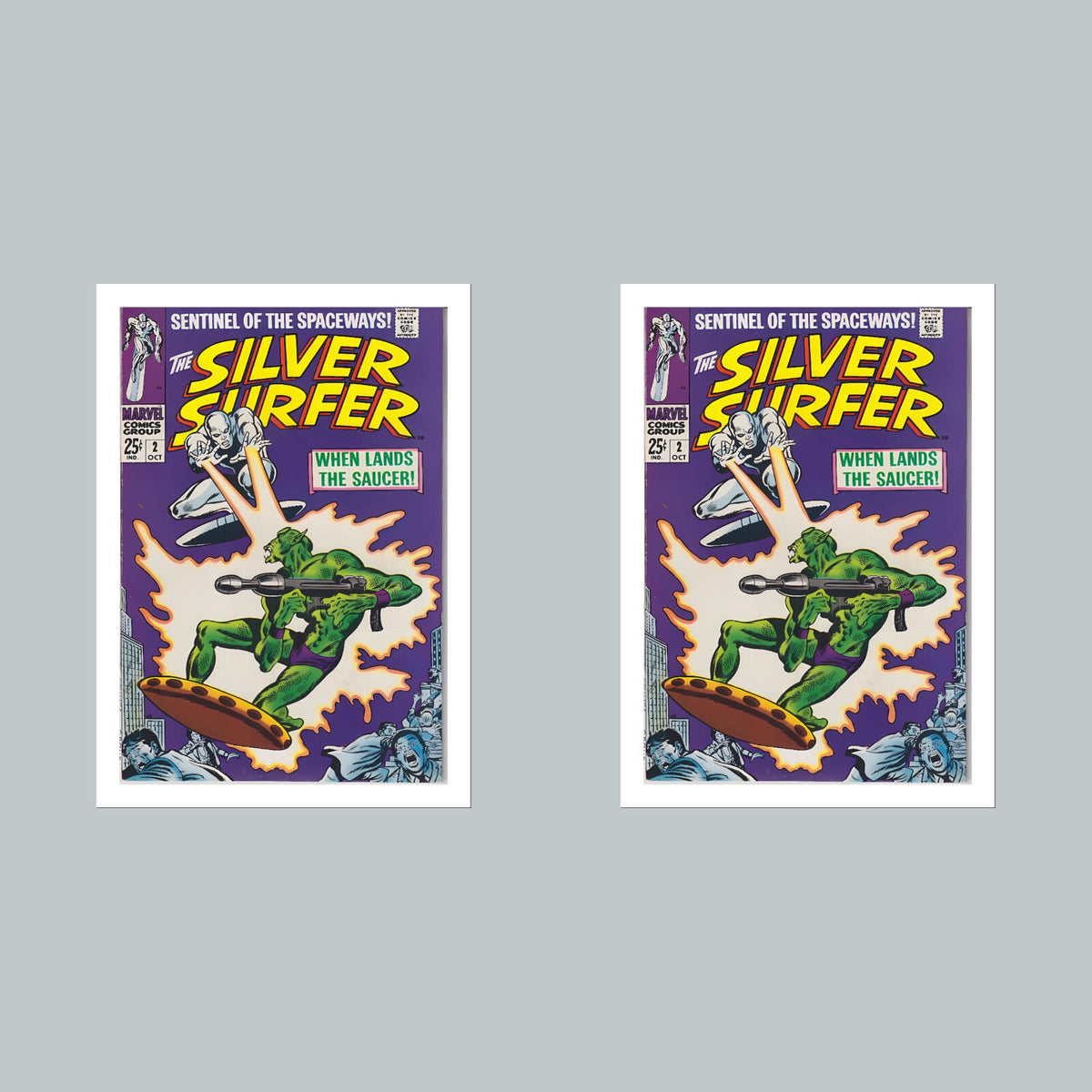 2400 Silver Surfer 8x10 Glossy Photo Comic Book Cover Fast-Secure Shipping