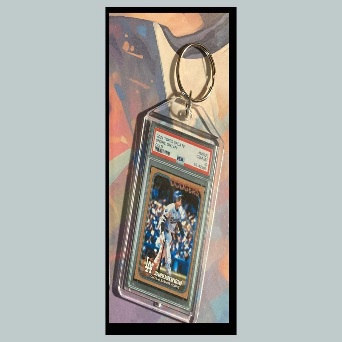 3437 Shohei Ohtani 2024 Update Japanese Born HR Record Gold Custom Made Keychain