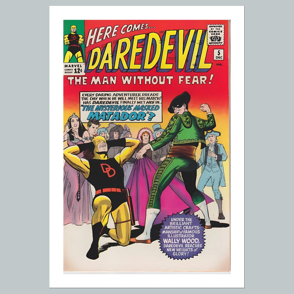 1924 Daredevil 8x10 Glossy Photo Comic Book Cover Fast-Secure Shipping