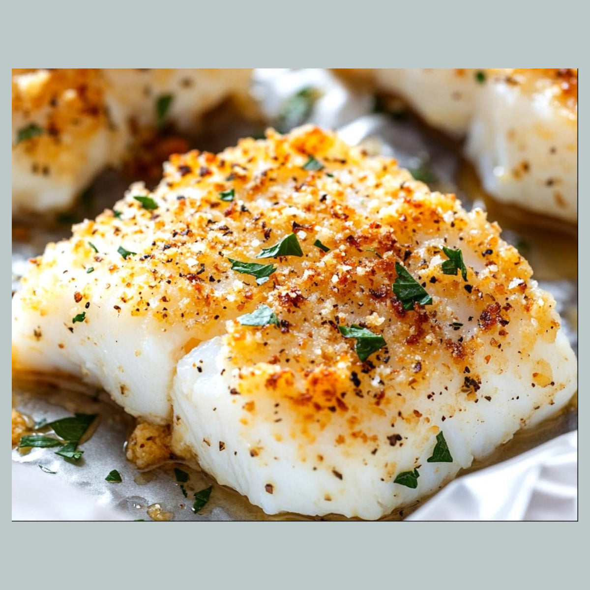 0886 8x10 Glossy Photo Baked Cod - Fast-Secure Shipping MS