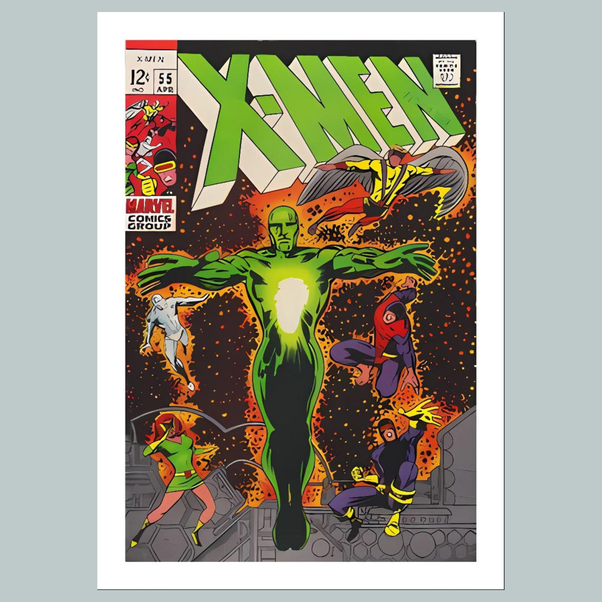 1599 X-Men April 1969 8x10 Glossy Photo Comic Book Cover