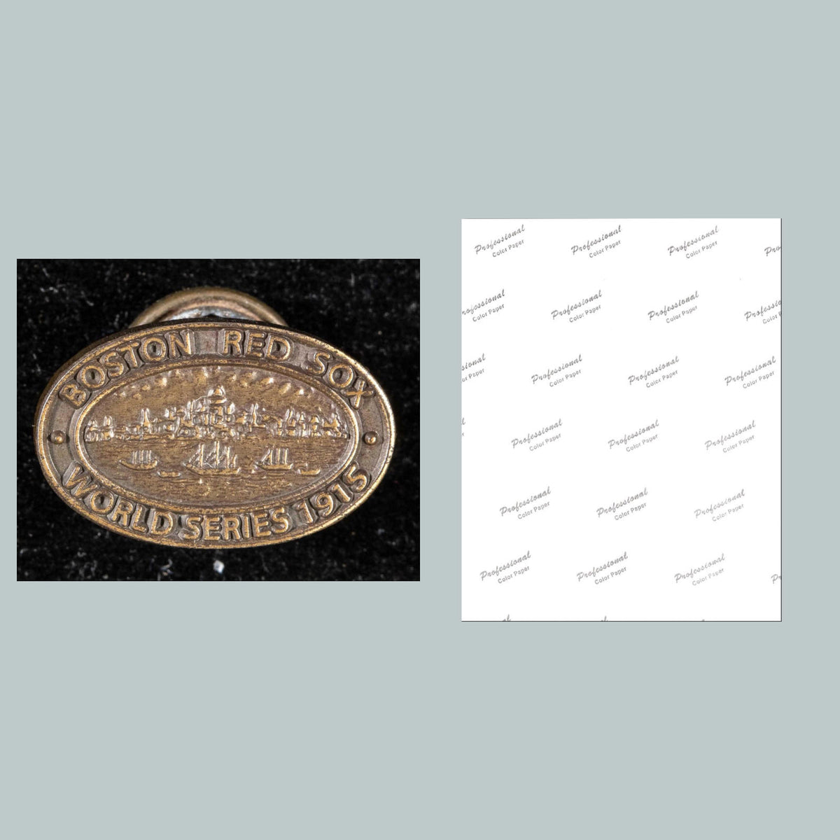 0759 P -8X10 Red Sox World Series Press Pin 1915 Glossy Photo Fast-Secure Ship