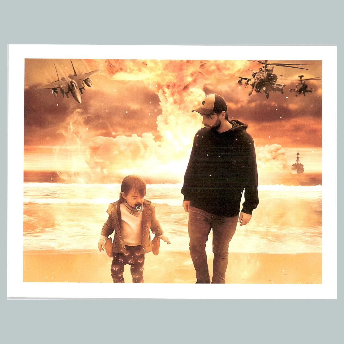 0166 Explosions-8x10 Glossy Photo That's Why you Should Always Wear Your Shoes