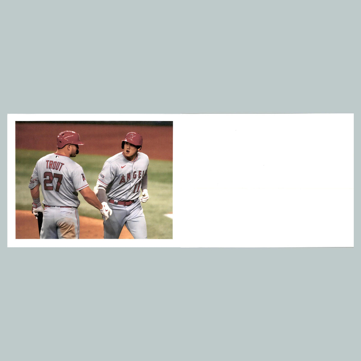 0176 P -8X10 Mike Trout and Shohei Ohtani Glossy Photo Fast-Secure Shipping BBL