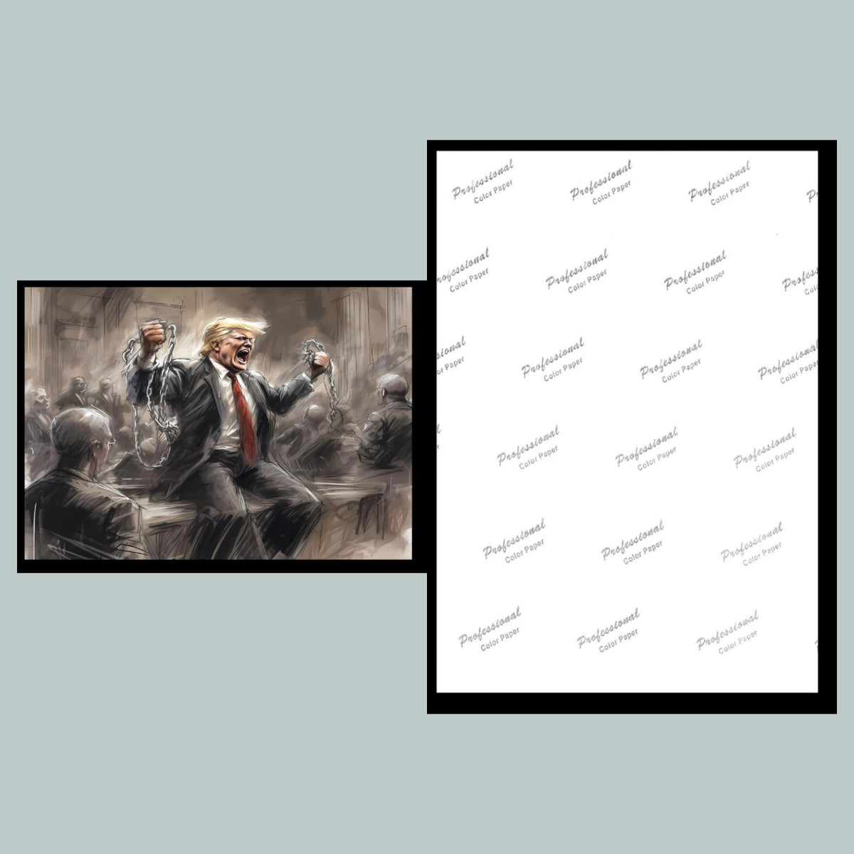 0960B Fiver Bundle 8X10 Glossy Photos Trump Legends Series - A Great Gift