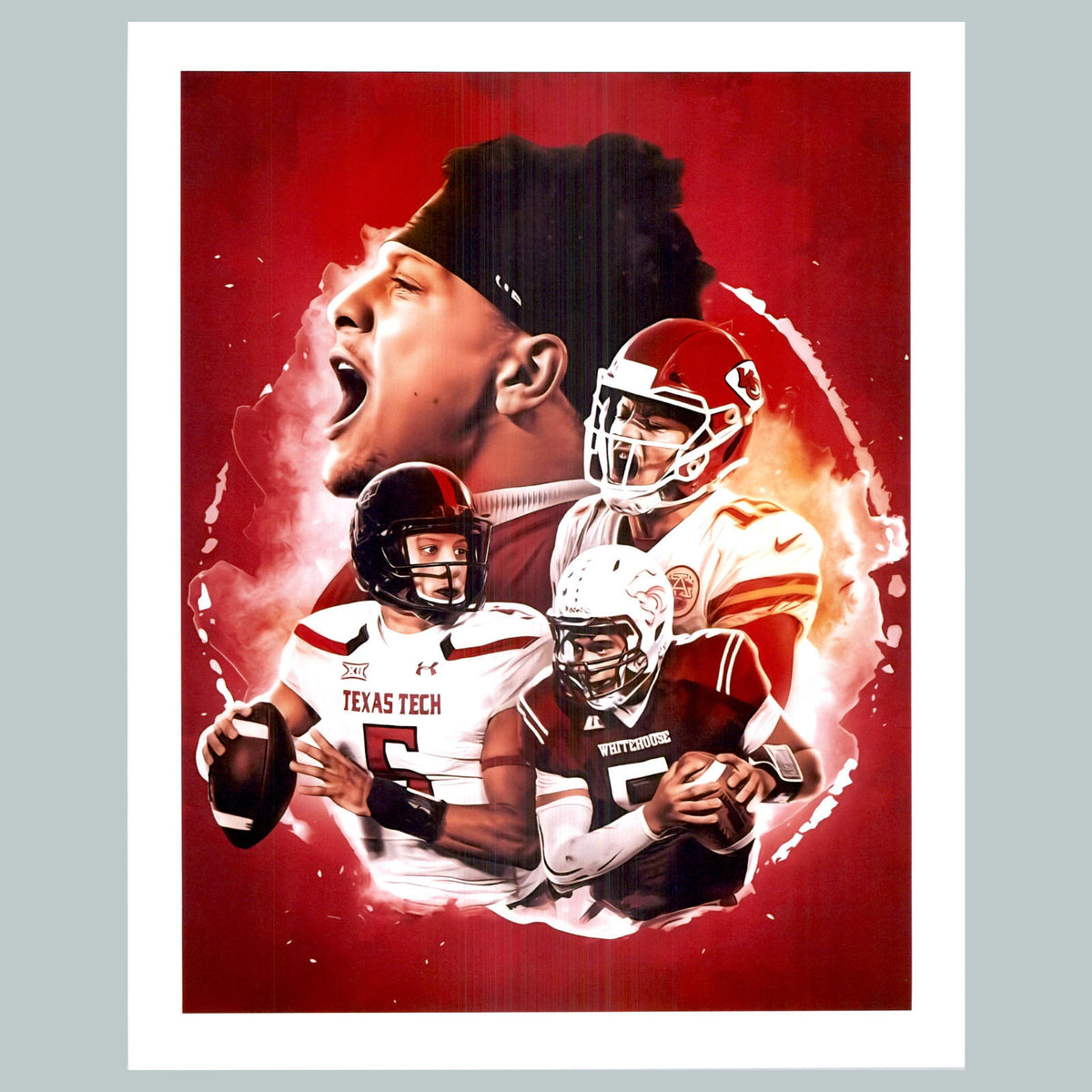0540 8X10 Patrick Mahomes Montage Glossy Photo Fast-Secure Ship FBL