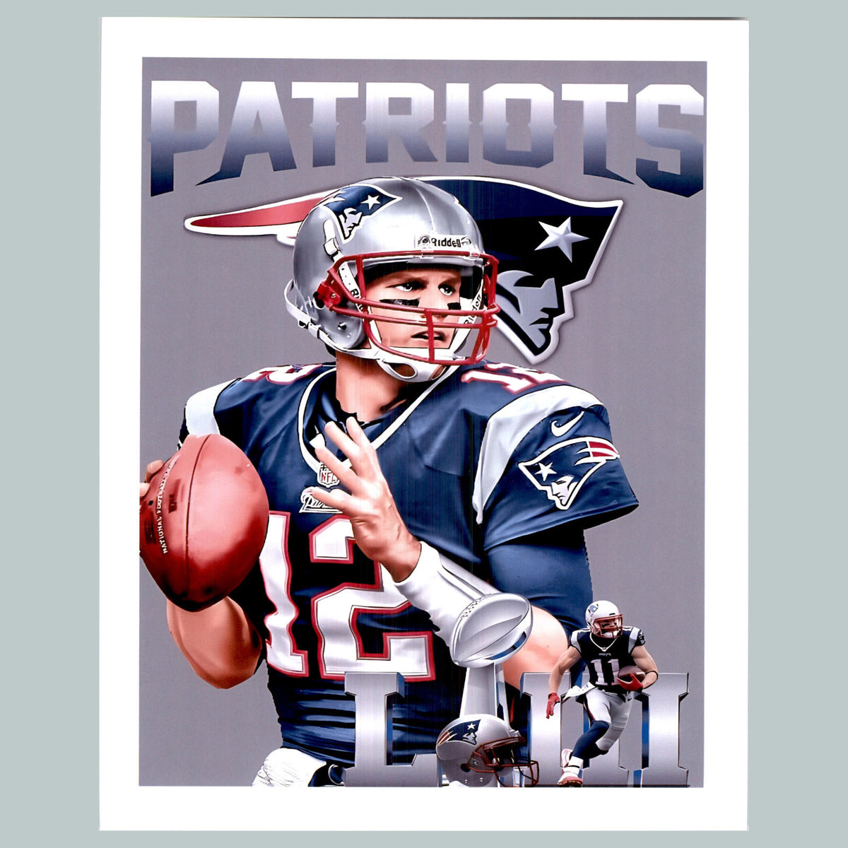 0509 8X10 Tom Brady Patriots Superbowl Glossy Photo Fast-Secure Shipping FBL