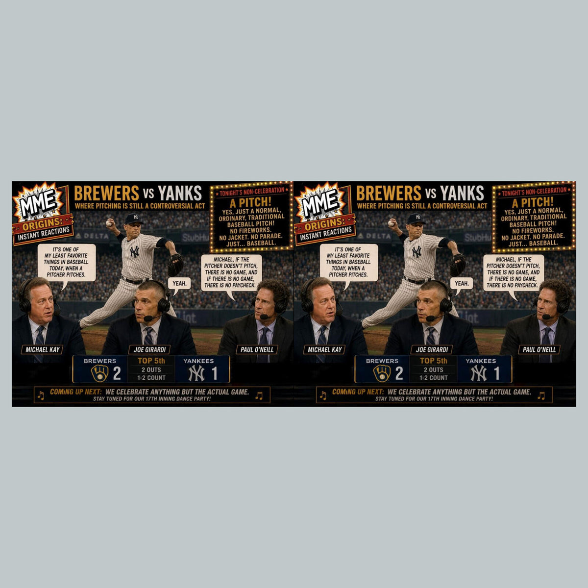 2781 Micahel Kay Least Favorite Thing-Pitching Ginker’s Instant Reactions 8X10