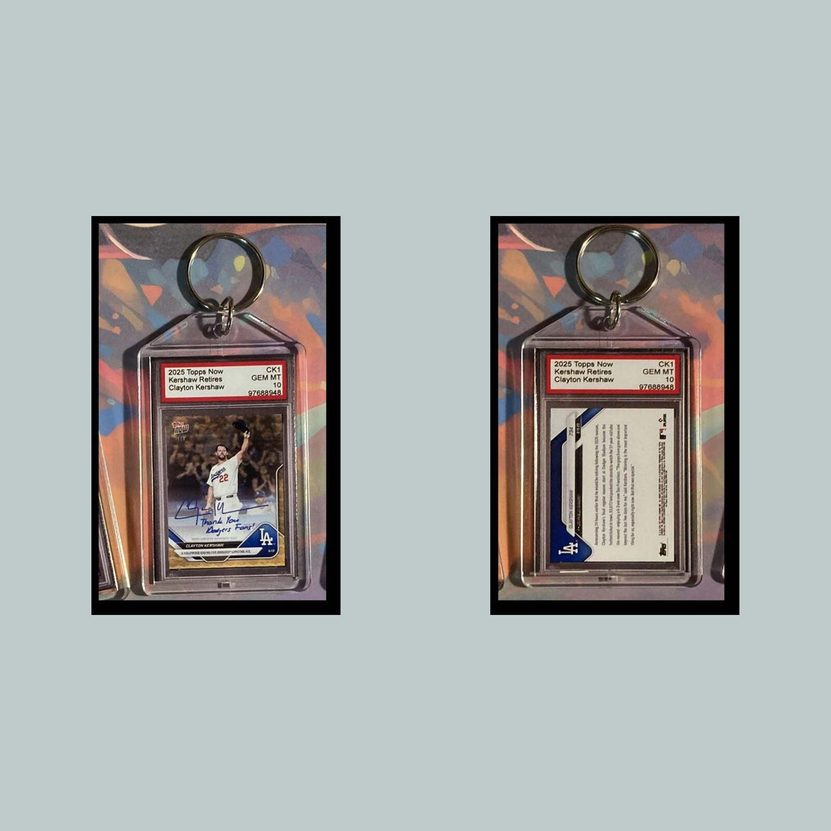 3522 Clayton Kershaw Retires 2025 Now Custom Made Keychain-Makes A Great Gift