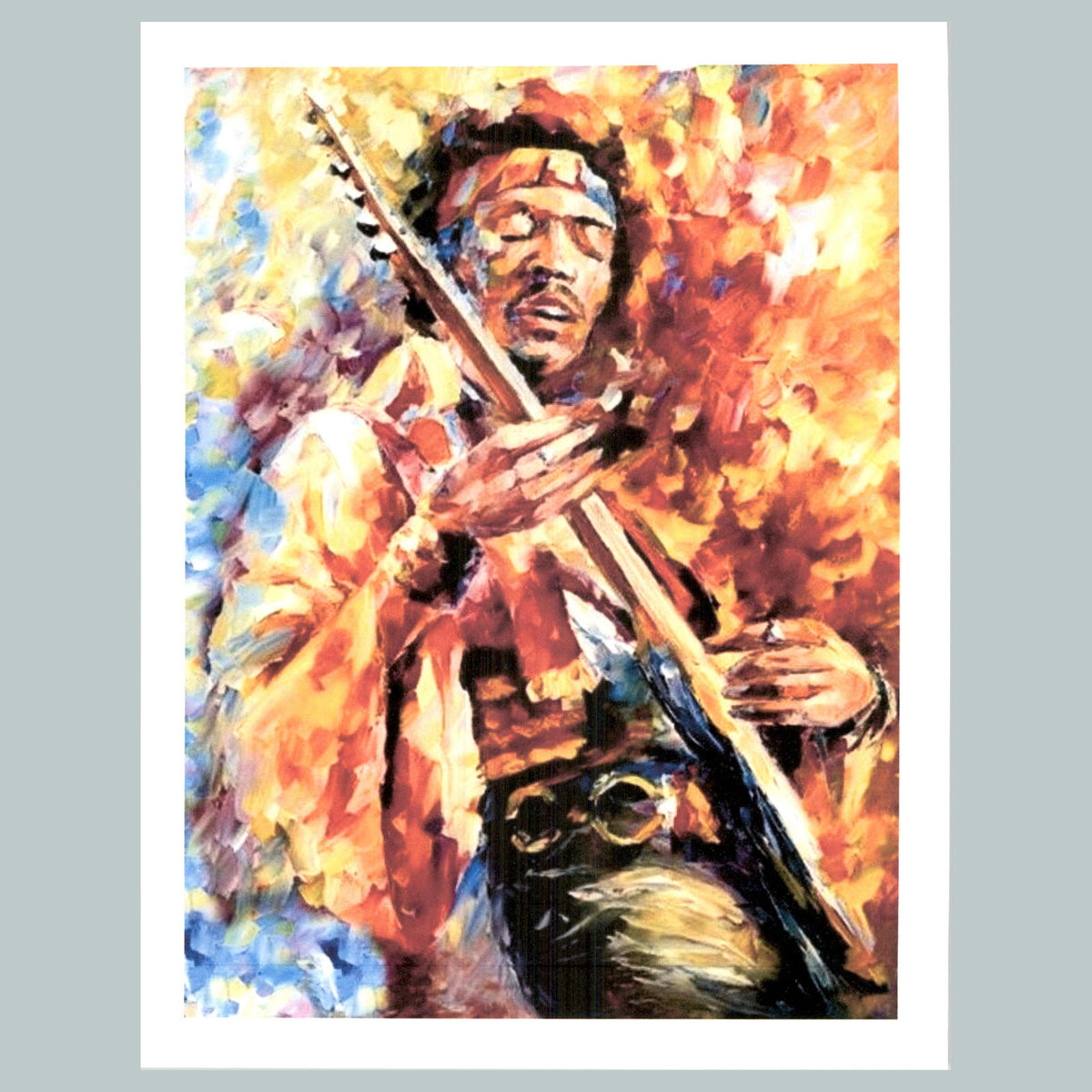 0107 P -8X10 Jimi Hendrix Painting Glossy Photo Fast-Secure Shipping